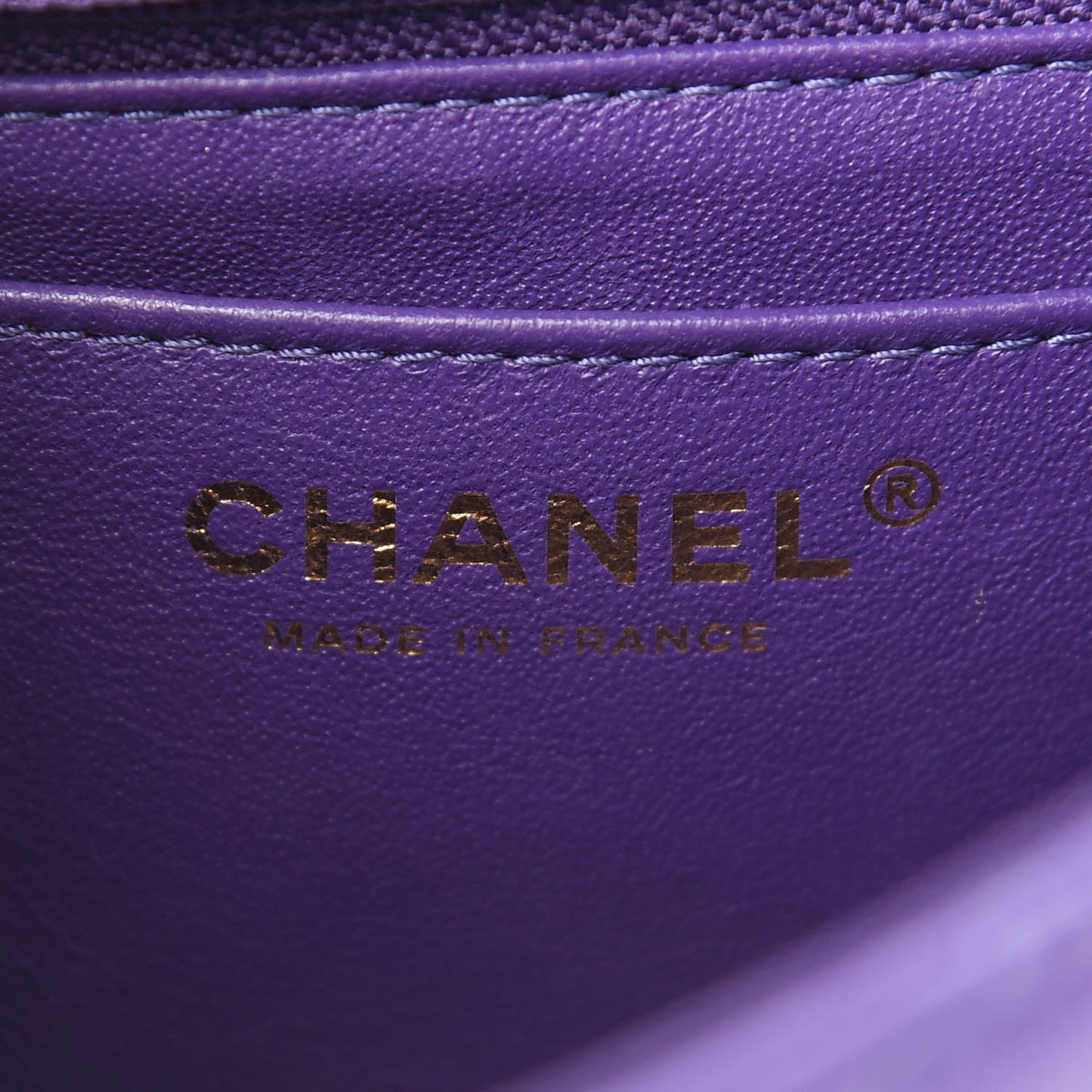 Aged Calfskin Quilted 2.55 Reissue Mini Flap Purple