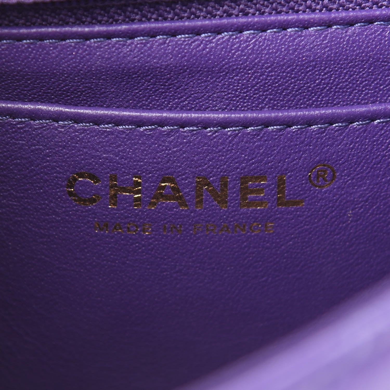 Chanel Aged Calfskin Quilted 2.55 Reissue Mini Flap Purple 6 of 10