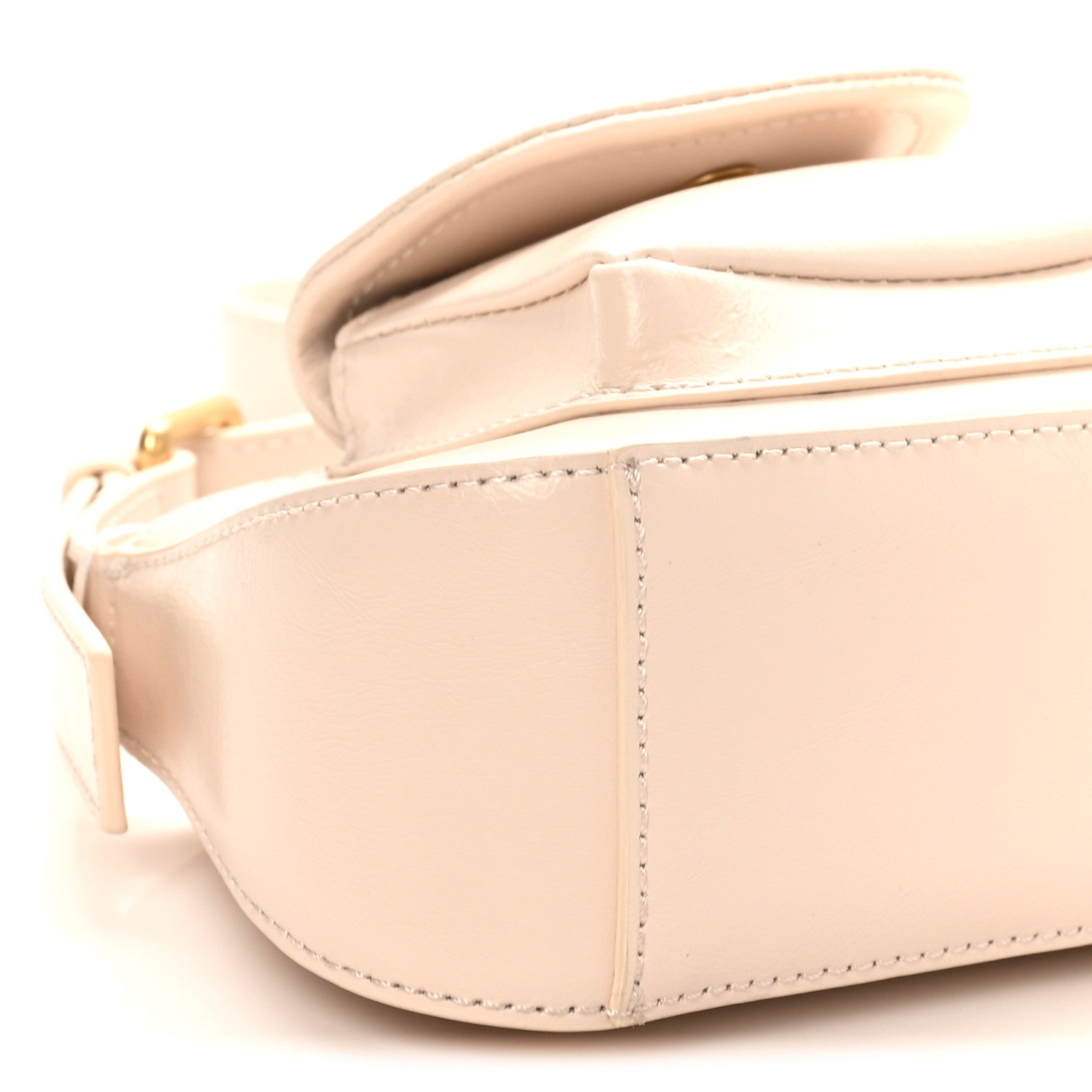 Off-White Calfskin Jitney Hobo Cream 8 of 9