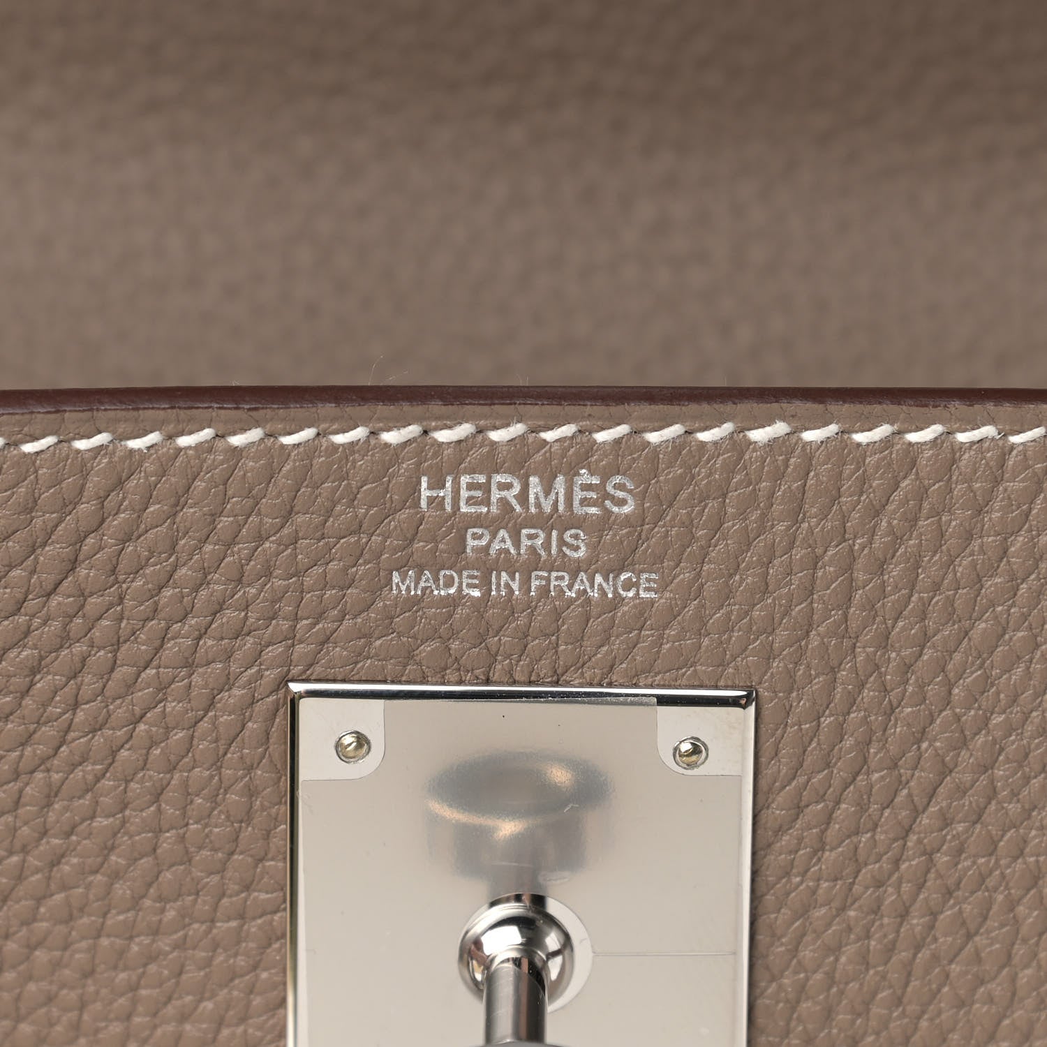 Hermes Togo Kelly Retourne 28 Etoupe 6 of 11
