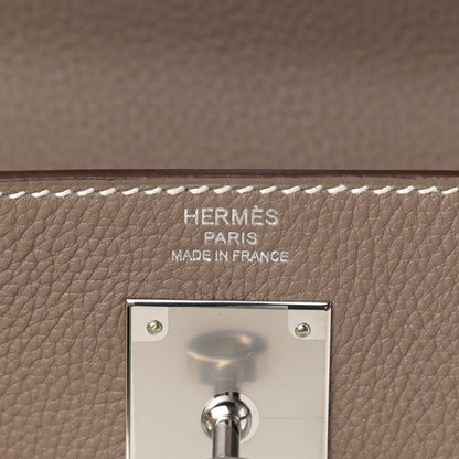 Hermes Togo Kelly Retourne 28 Etoupe 6 of 11