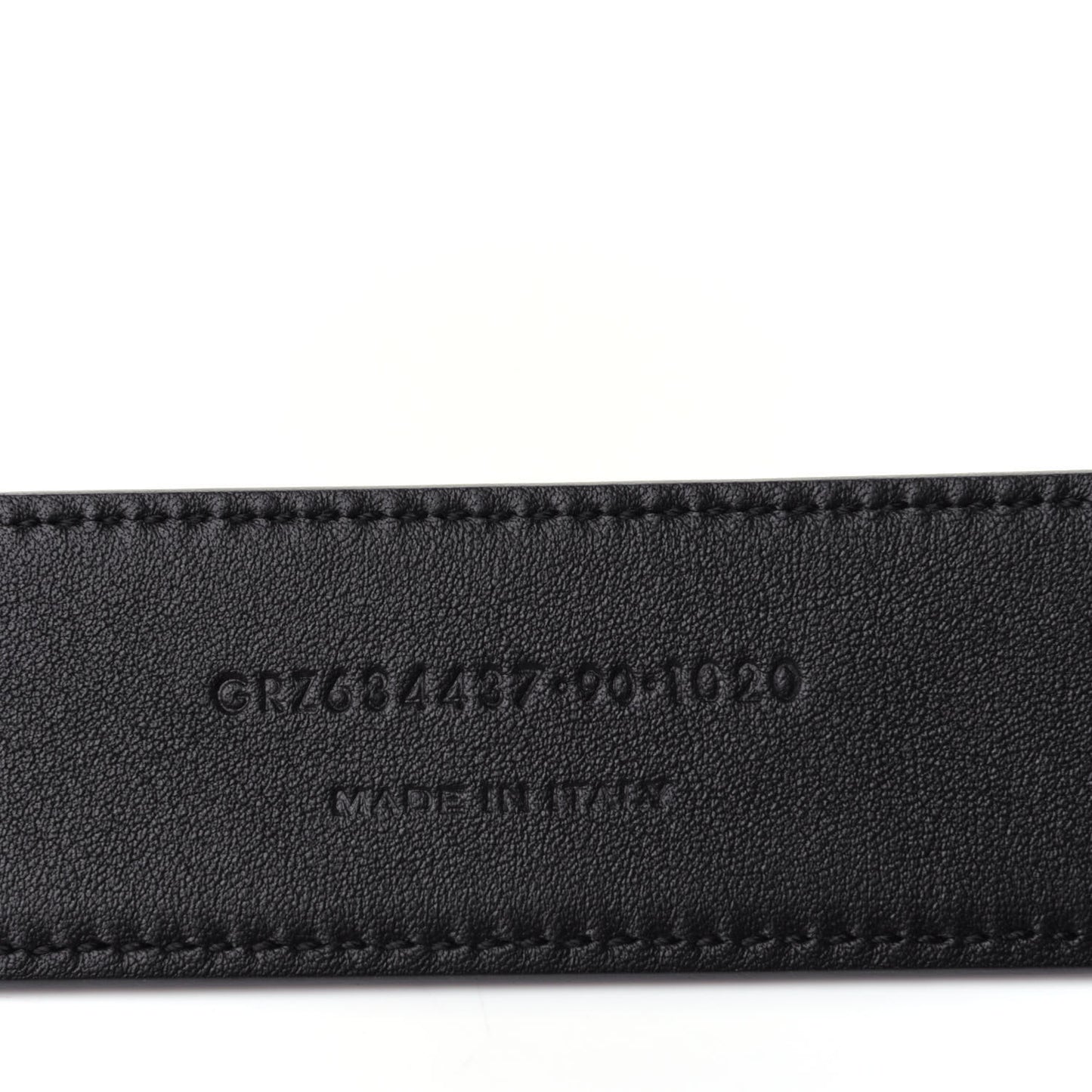 Smooth Calfskin Monogram Square Buckle Belt 90 Storm