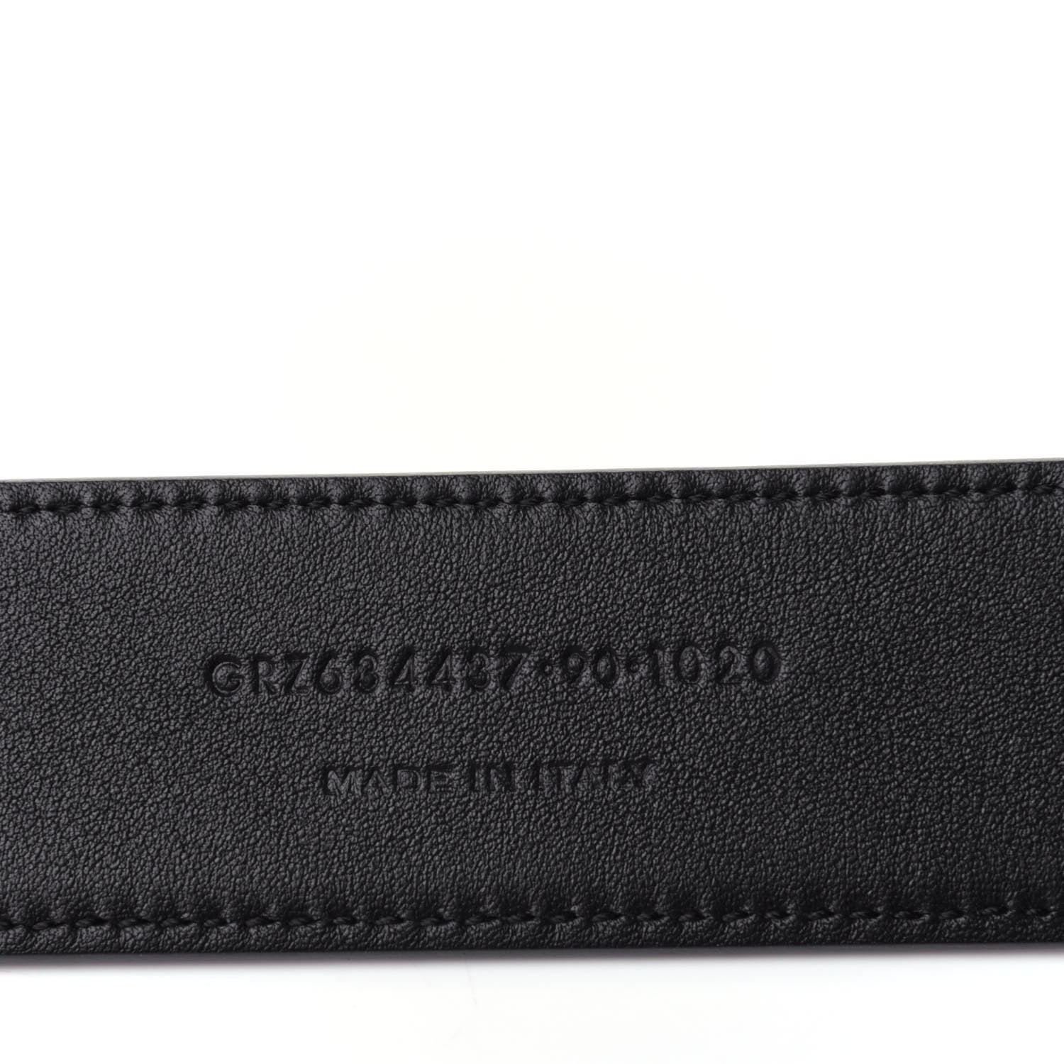 Saint Laurent Smooth Calfskin Monogram Square Buckle Belt 90 Storm 3 of 4