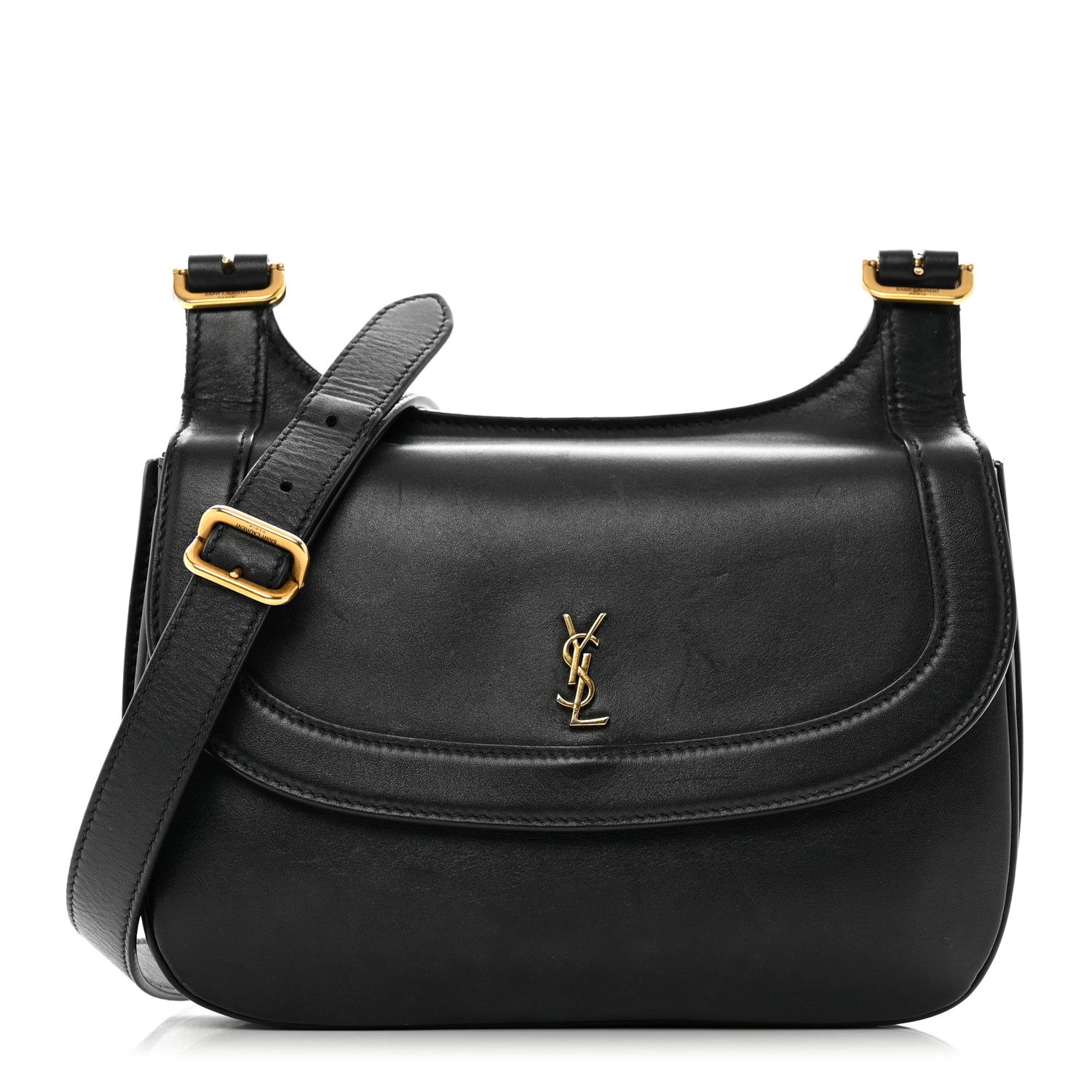 Saint Laurent Smooth Calfskin Medium Charlie Shoulder Bag Black 1 of 11