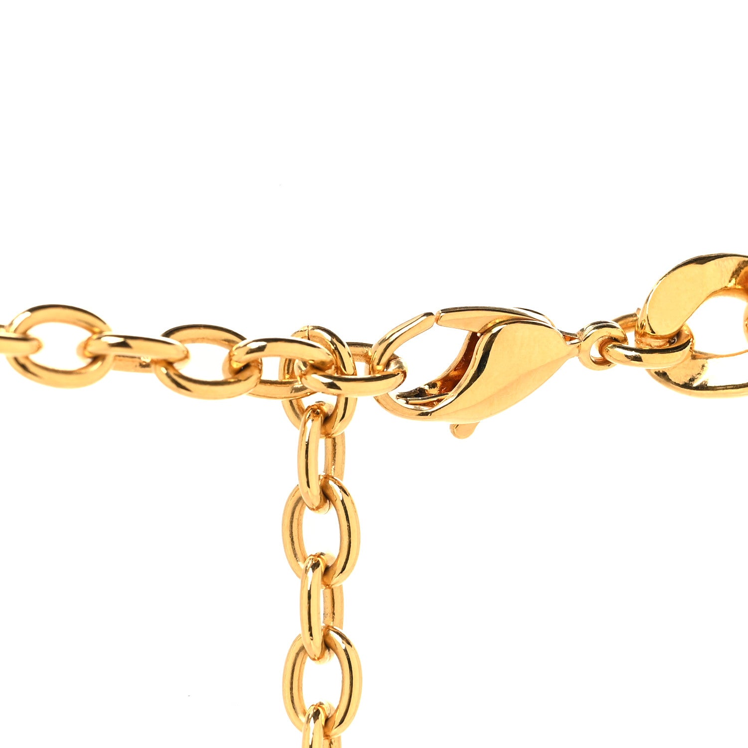 Christian Dior Metal Danseuse Etoile Chain Choker Necklace Gold 4 of 6
