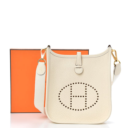 Hermes Taurillon Clemence Amazone Evelyne TPM Nata Craie 11 of 11