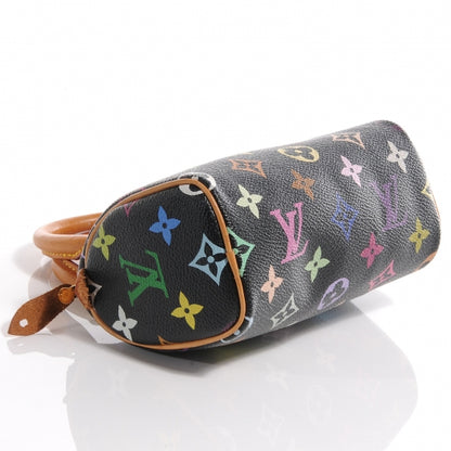 Louis Vuitton Monogram Multicolor Mini Sac HL Speedy Black 4 of 7