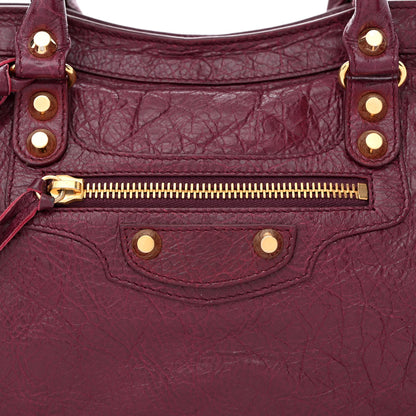 Balenciaga Agneau Classic Gold Hardware S City Violet Prune 8 of 13