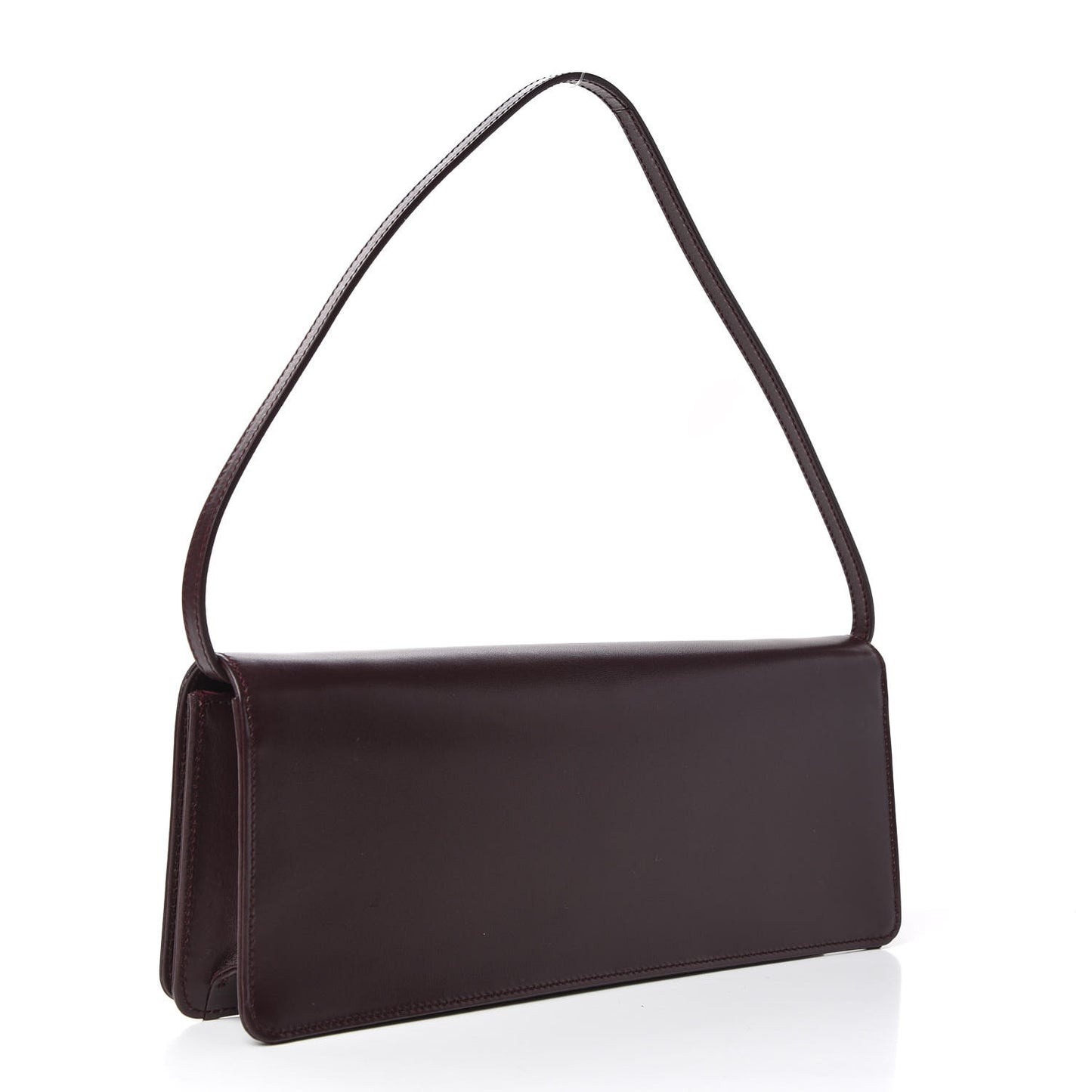 Smooth Calfskin Medium Marquage Clutch Bordeaux