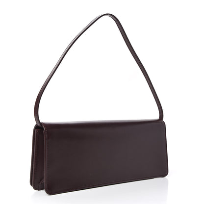Saint Laurent Smooth Calfskin Medium Marquage Clutch Bordeaux 3 of 9