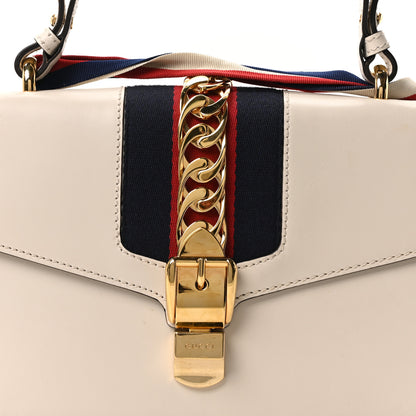 Gucci Calfskin Small Sylvie Shoulder Bag Off White 8 of 10