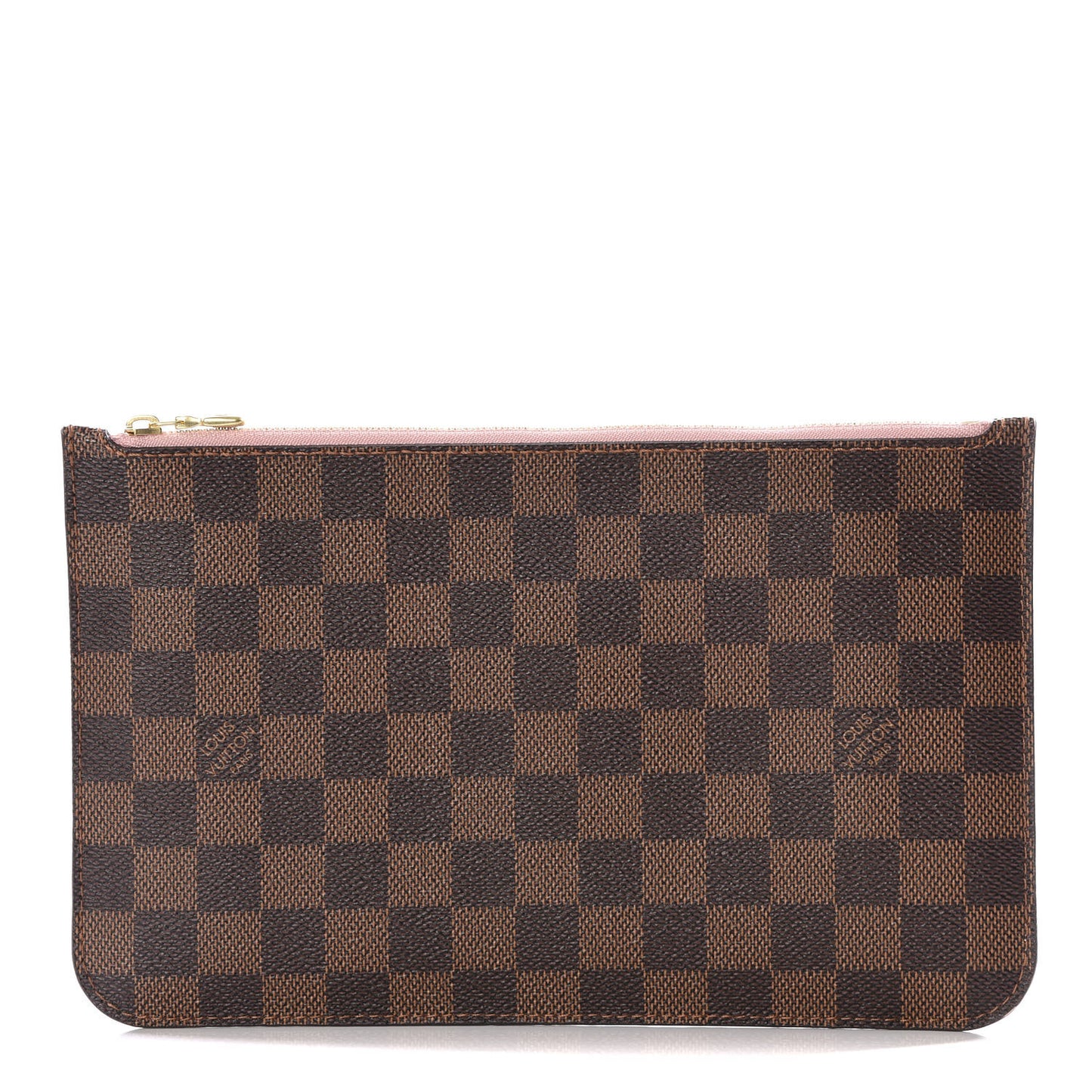 Damier Ebene Neverfull MM GM Pochette Rose Ballerine