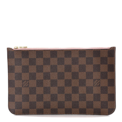 Louis Vuitton Damier Ebene Neverfull MM GM Pochette Rose Ballerine 1 of 9