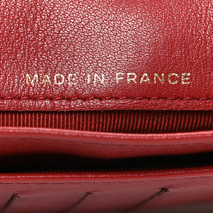 Chanel Aged Calfskin Quilted Reissue 2.55 Yen Wallet Red 7 of 8