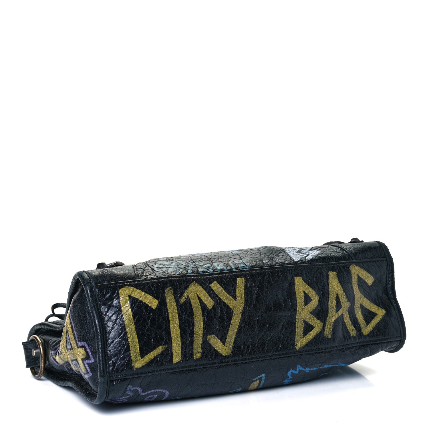 Balenciaga Agneau Graffiti All Over Classic Hardware S City Black Multicolor 4 of 14