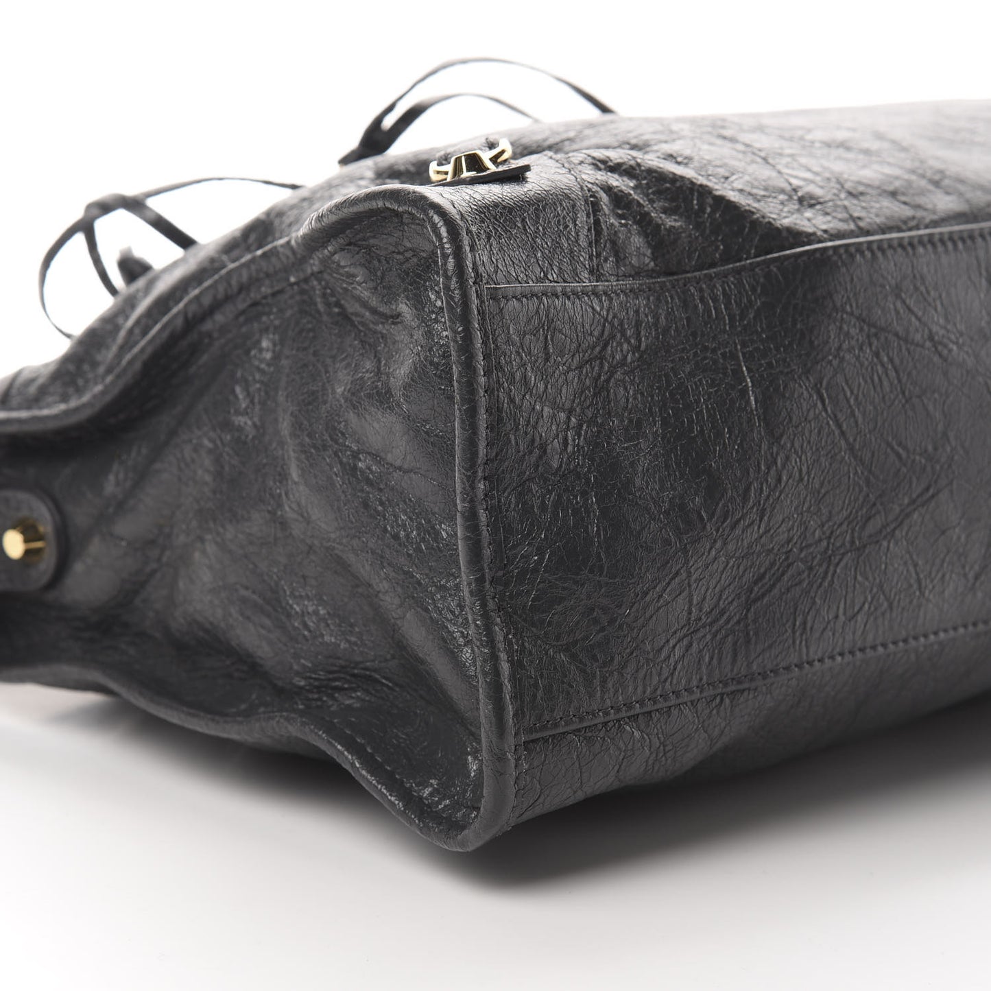 Agneau Classic Gold Hardware City Gris Fossile Anthracite