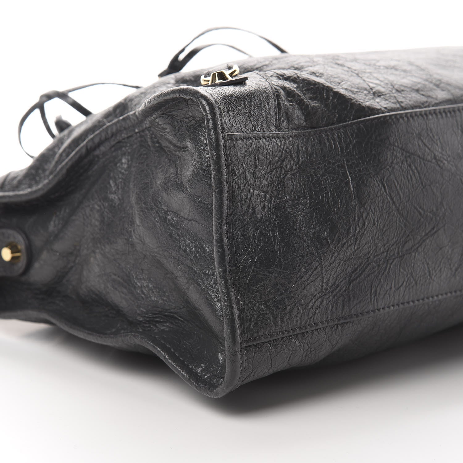 Balenciaga Agneau Classic Gold Hardware City Gris Fossile Anthracite 9 of 10