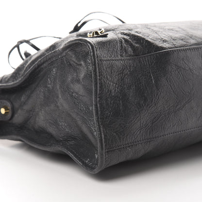 Balenciaga Agneau Classic Gold Hardware City Gris Fossile Anthracite 9 of 10