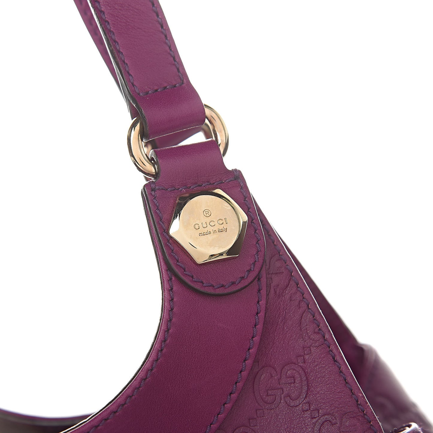 Guccissima Charmy Shoulder Bag Purple