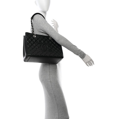 Chanel Caviar Quilted Grand Shopping Tote GST Black 2 of 11