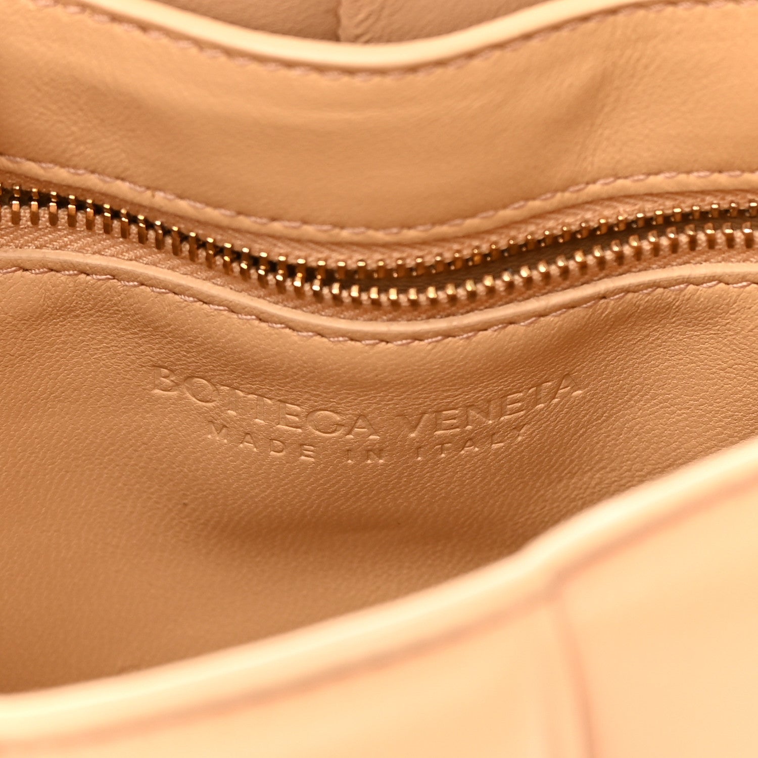 Bottega Veneta Lambskin Maxi Intreccio Padded Chain Cassette Crossbody Bag Almond 6 of 16