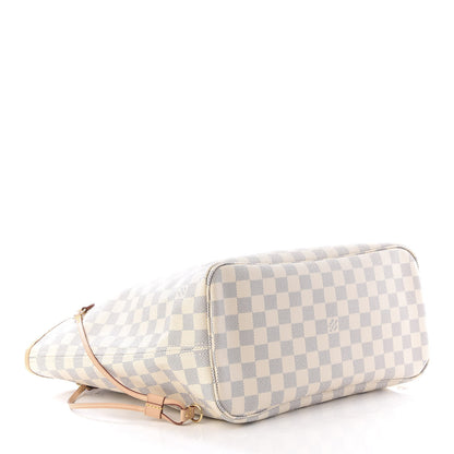 Louis Vuitton Damier Azur Neo Neverfull MM Rose Ballerine 3 of 12