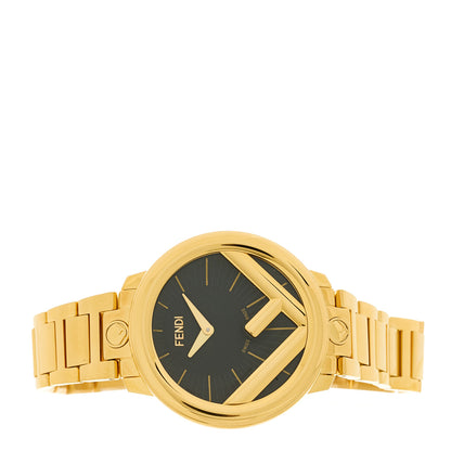 Fendi Stainless Steel 36mm Run Away Quartz Watch Gold 2 of 5