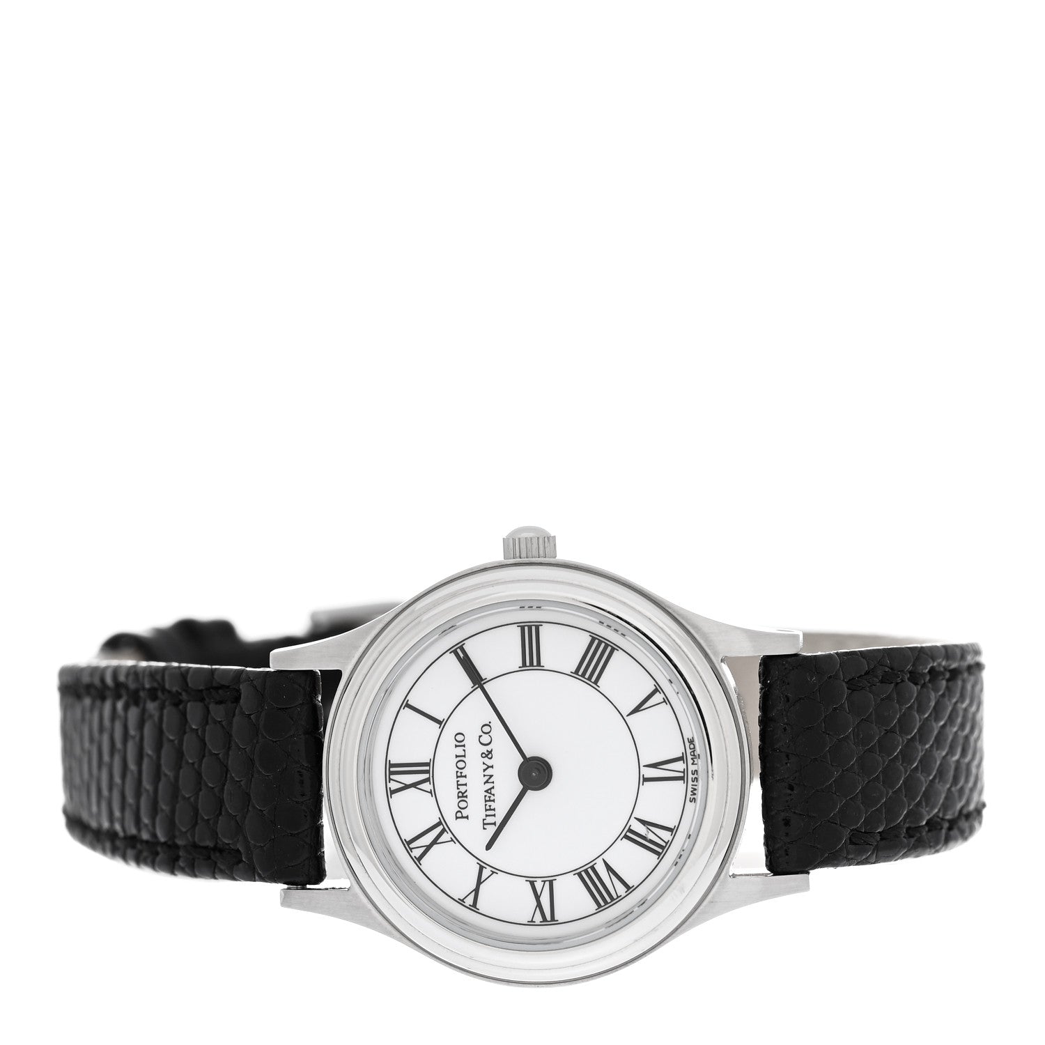 Tiffany Stainless Steel Lizard 24mm Portfolio Quartz Watch 2 of 5
