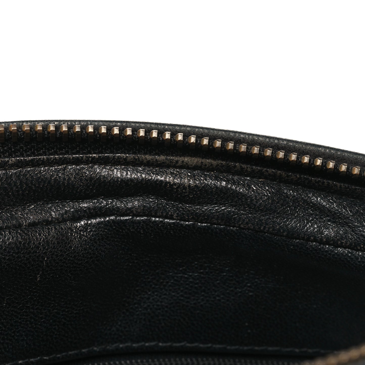 Lambskin Quilted CC Tassel Camera Case Black