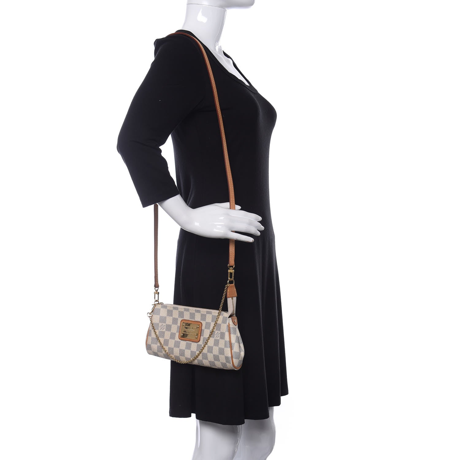 Louis Vuitton Damier Azur Eva Clutch 2 of 11