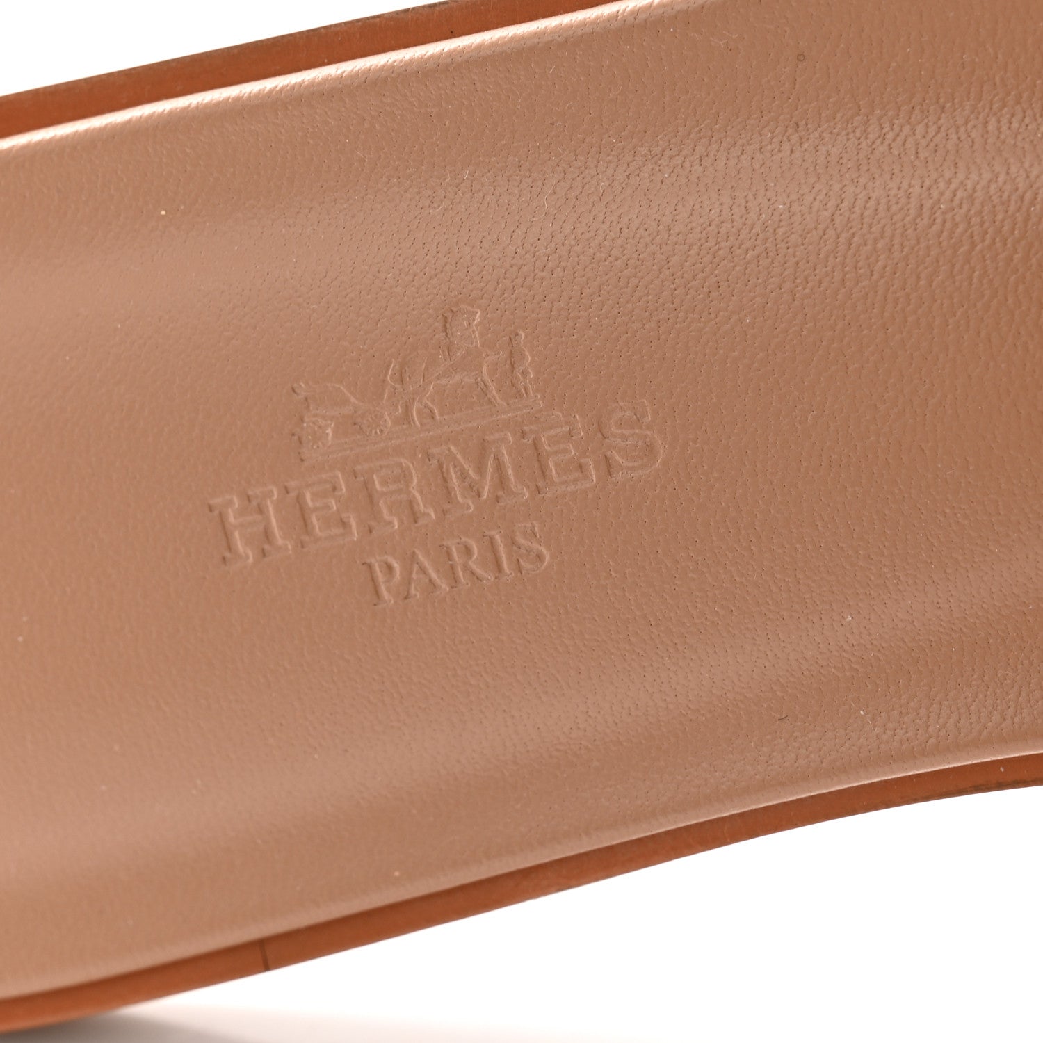 Hermes Metallic Calfskin Oran Sandals 37 Rose Dore 6 of 9