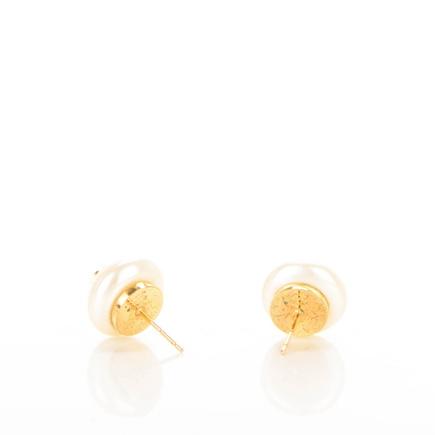 Pearl CC Earrings Gold