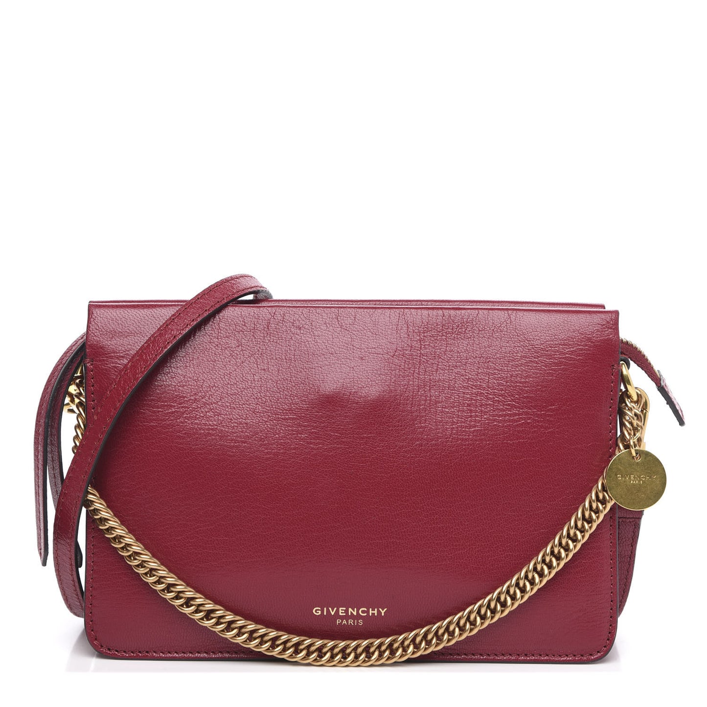 Goatskin Suede Cross 3 Crossbody Bag Fig Pink Cherry