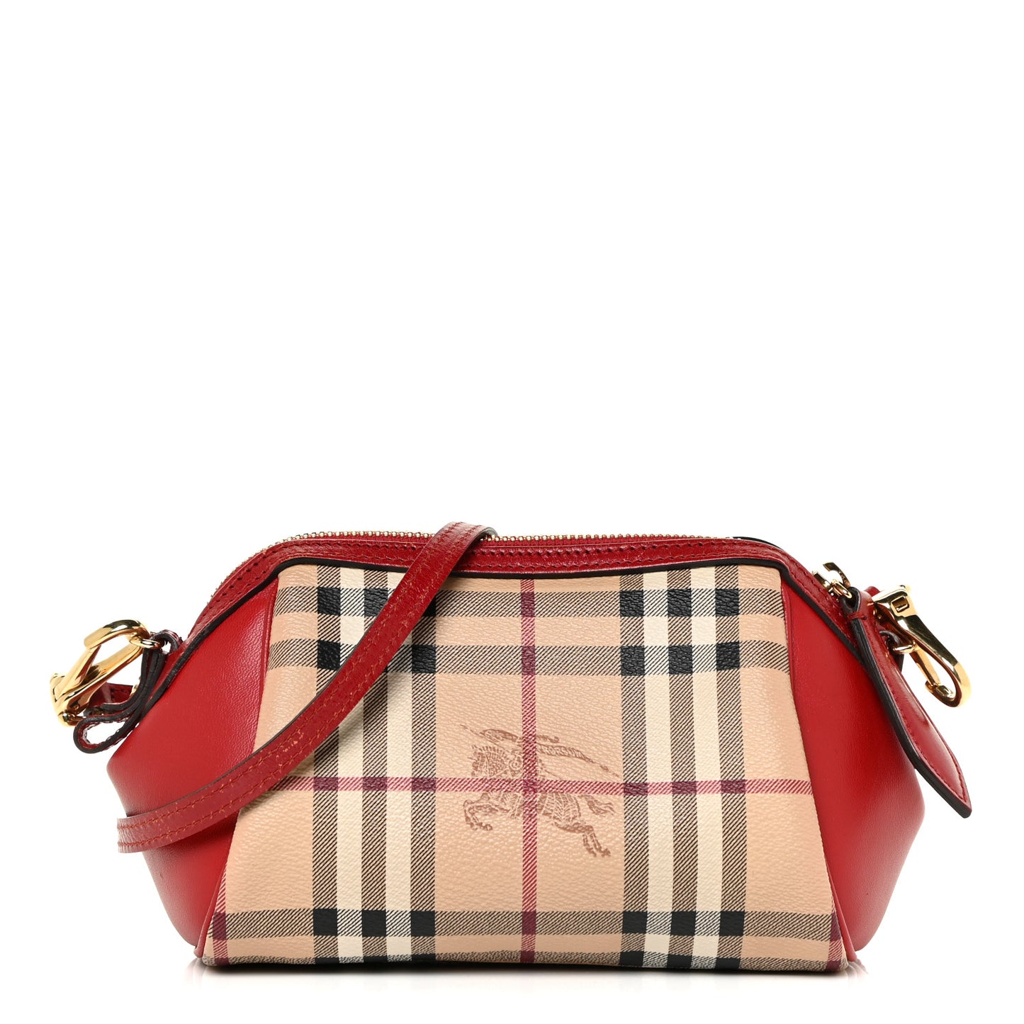 Haymarket Check Mini Blaze Crossbody Bag Red