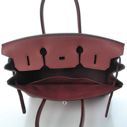 Hermes Taurillon Clemence Birkin 35 Bois de Rose 16 of 30