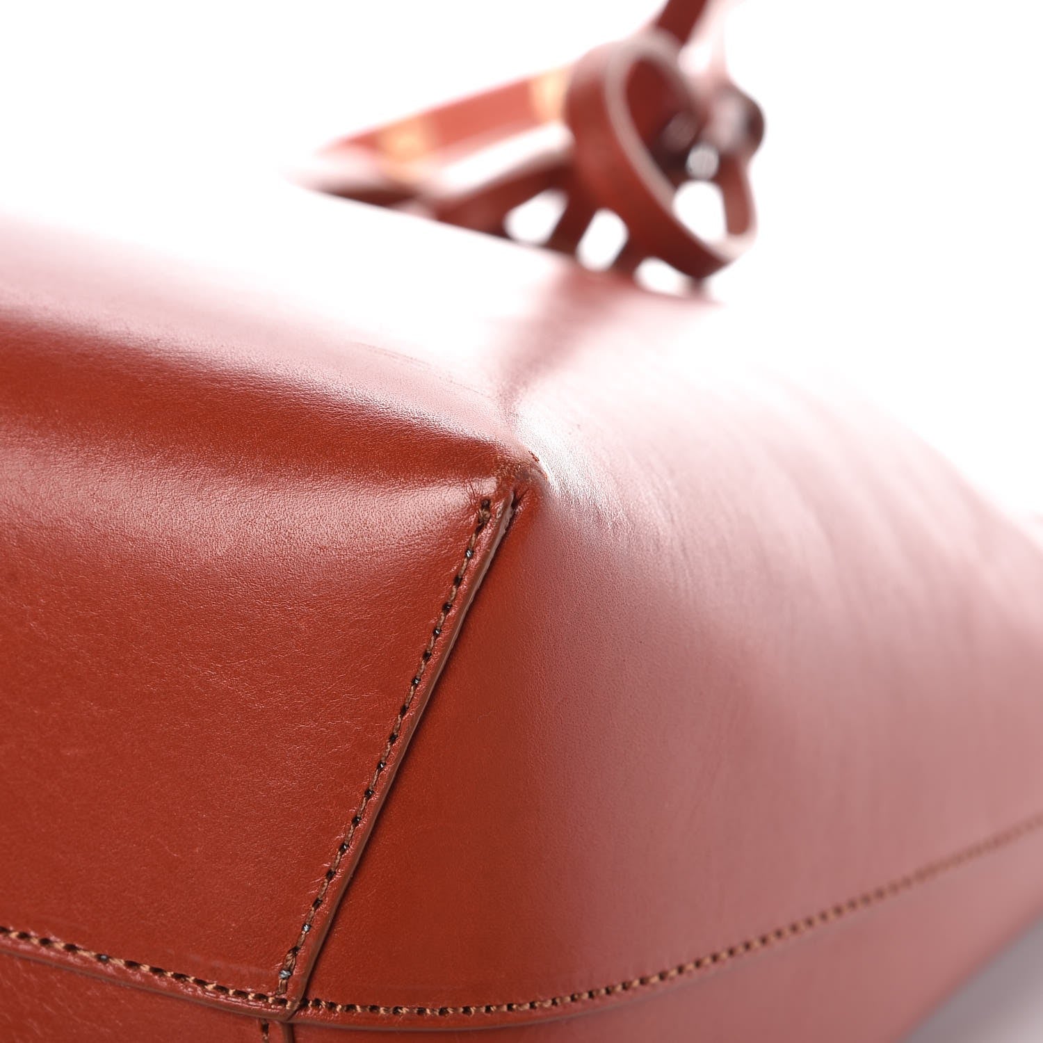 Mansur Gavriel Calfskin Mini Bucket Bag Saddle 10 of 10