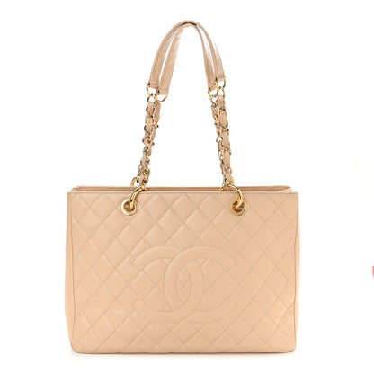 Chanel Caviar Quilted Grand Shopping Tote GST Beige Clair 1 of 13