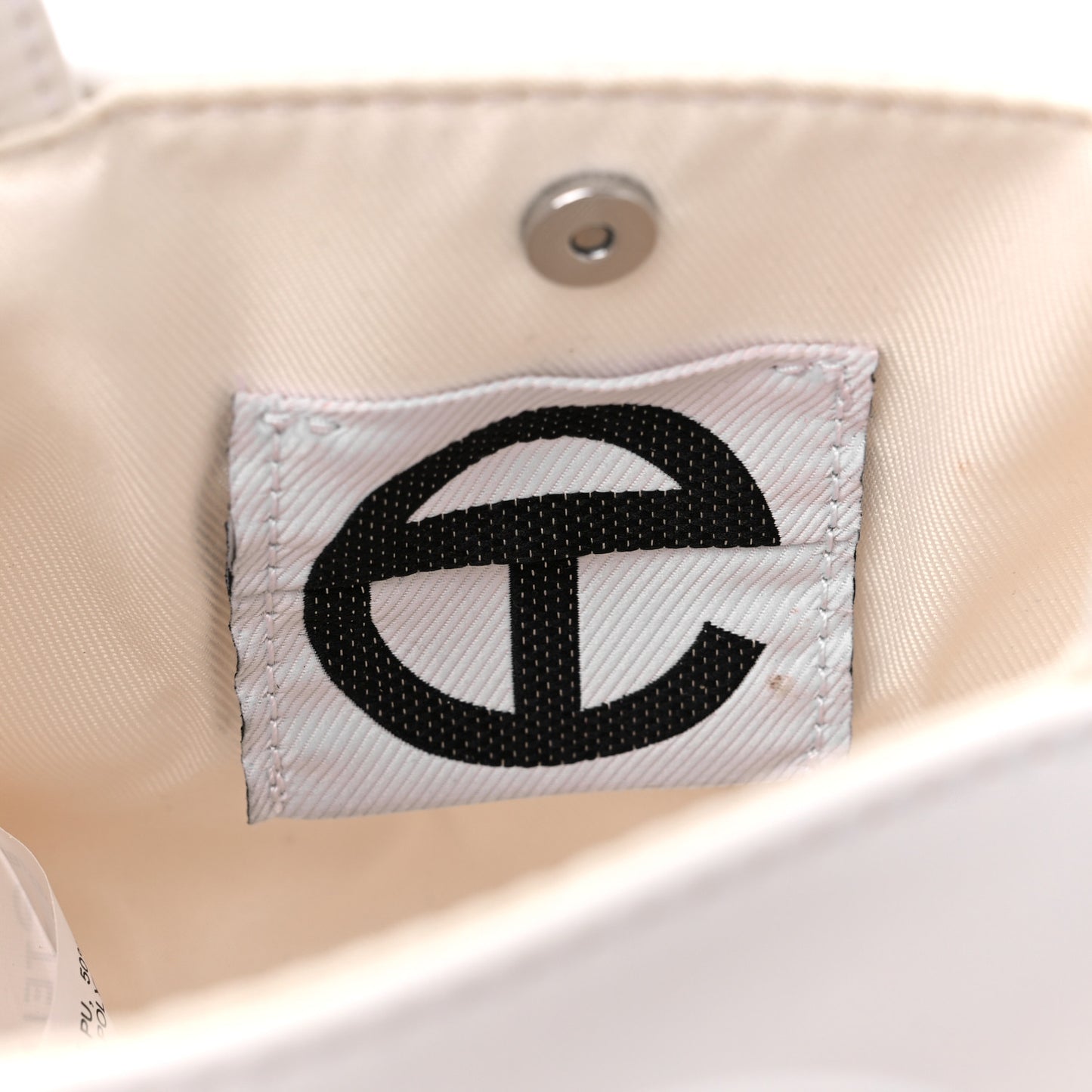 Vegan Leather Small Shopping Bag White