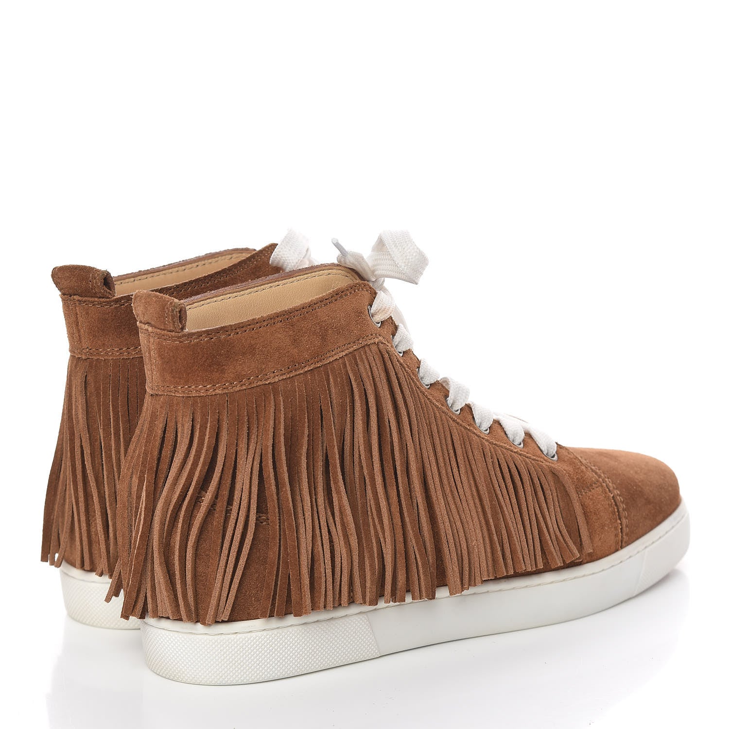 Christian Louboutin Suede Womens Coachelita Crosta Flat Sneakers 38.5 Indiana 4 of 12