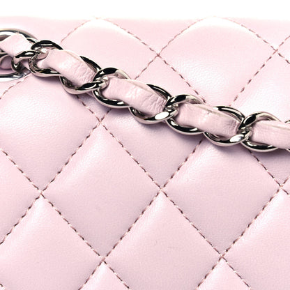 Chanel Lambskin Quilted Medium Double Flap Light Pink 11 of 12