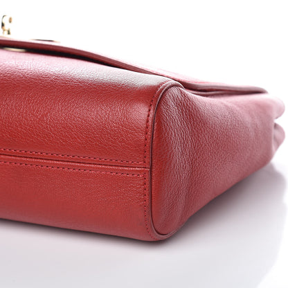Mulberry Glossy Goatskin Medium Lily Poppy Red 9 of 11