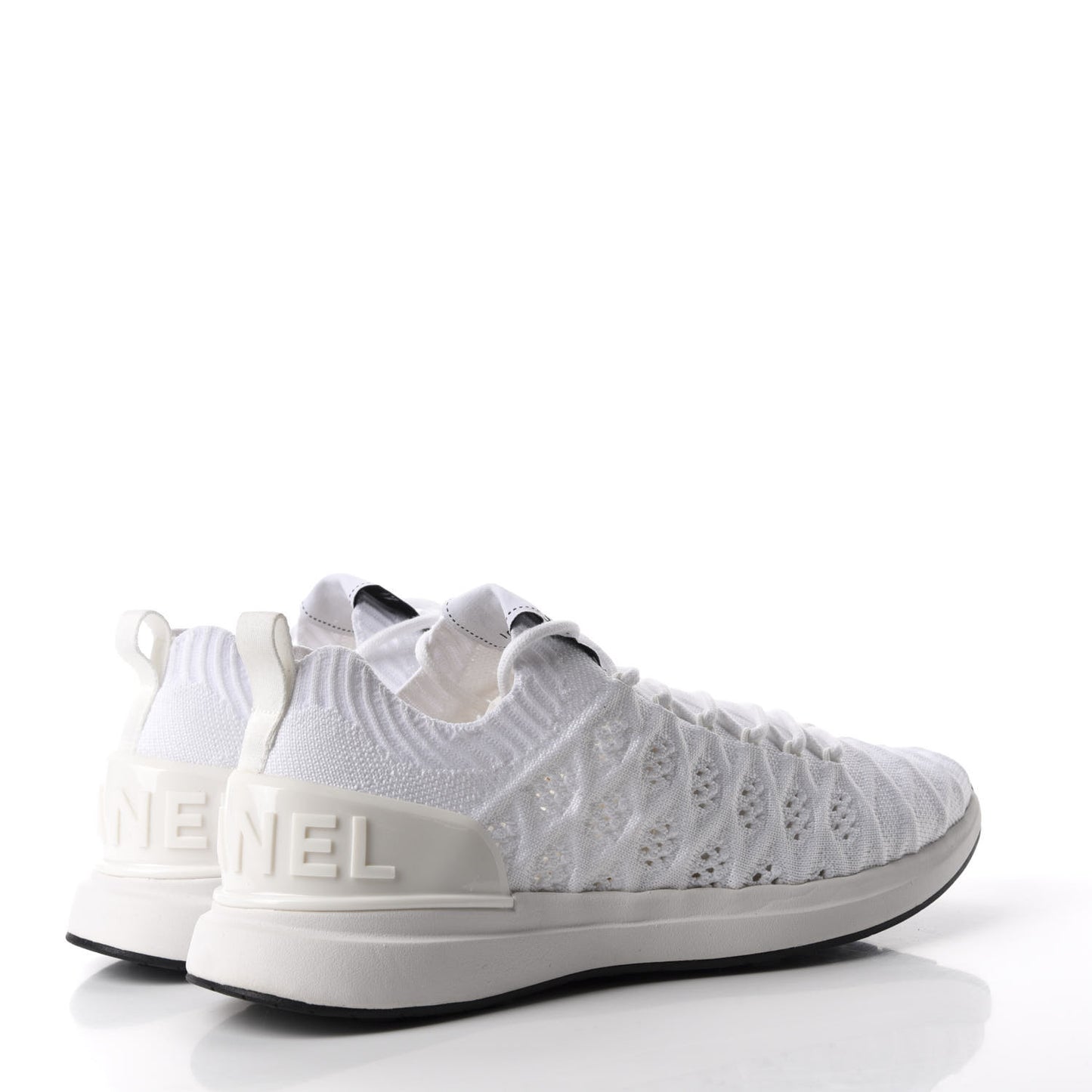 Fabric Logo Sneakers 39 White