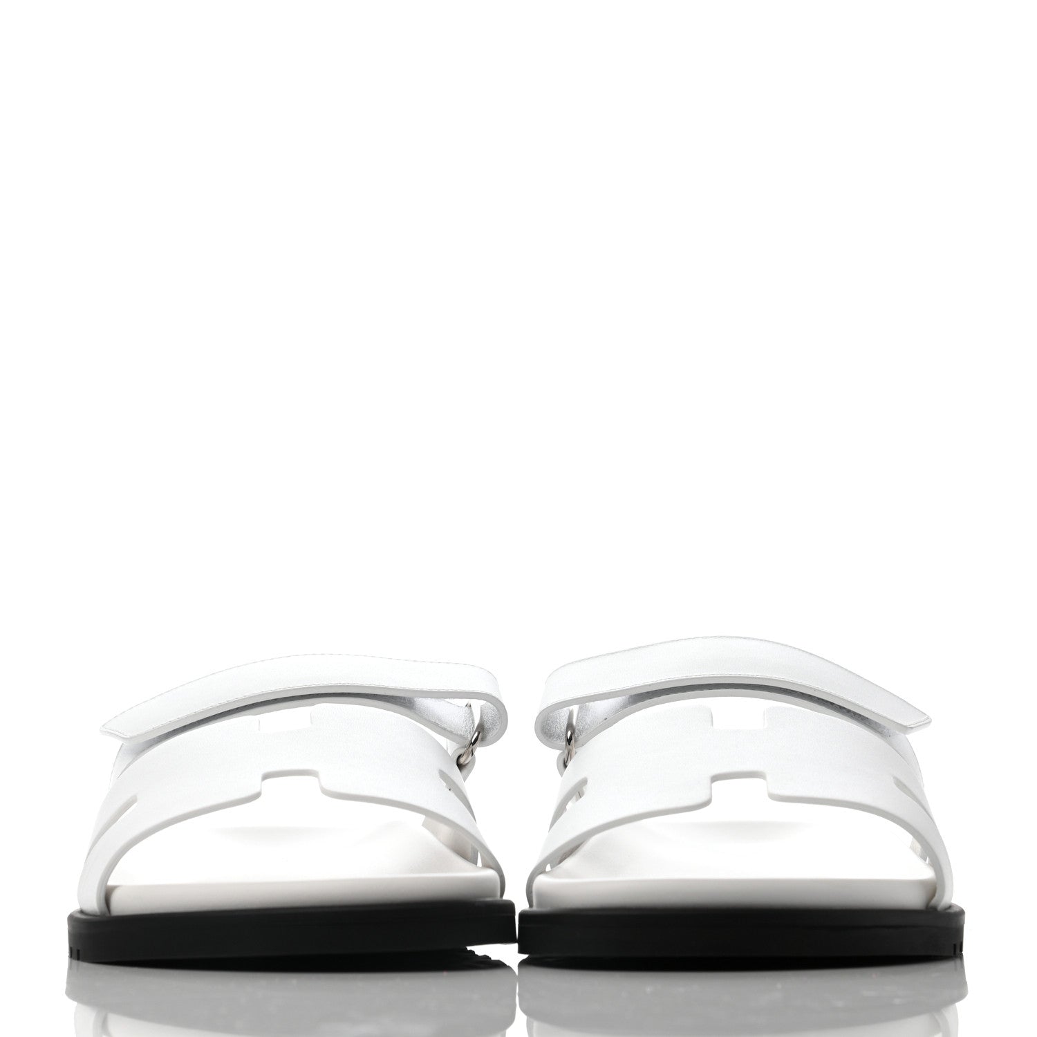 Hermes Calfskin Mens Chypre Sandals 43 White 2 of 6