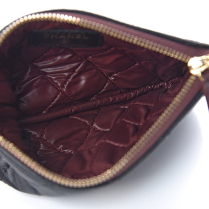 Chanel Lambskin Quilted Small Cosmetic Case Black 5 of 8