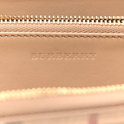 Burberry Haymarket Check Large Ziggy Zip Around Wallet Dusty Pink 6 of 9