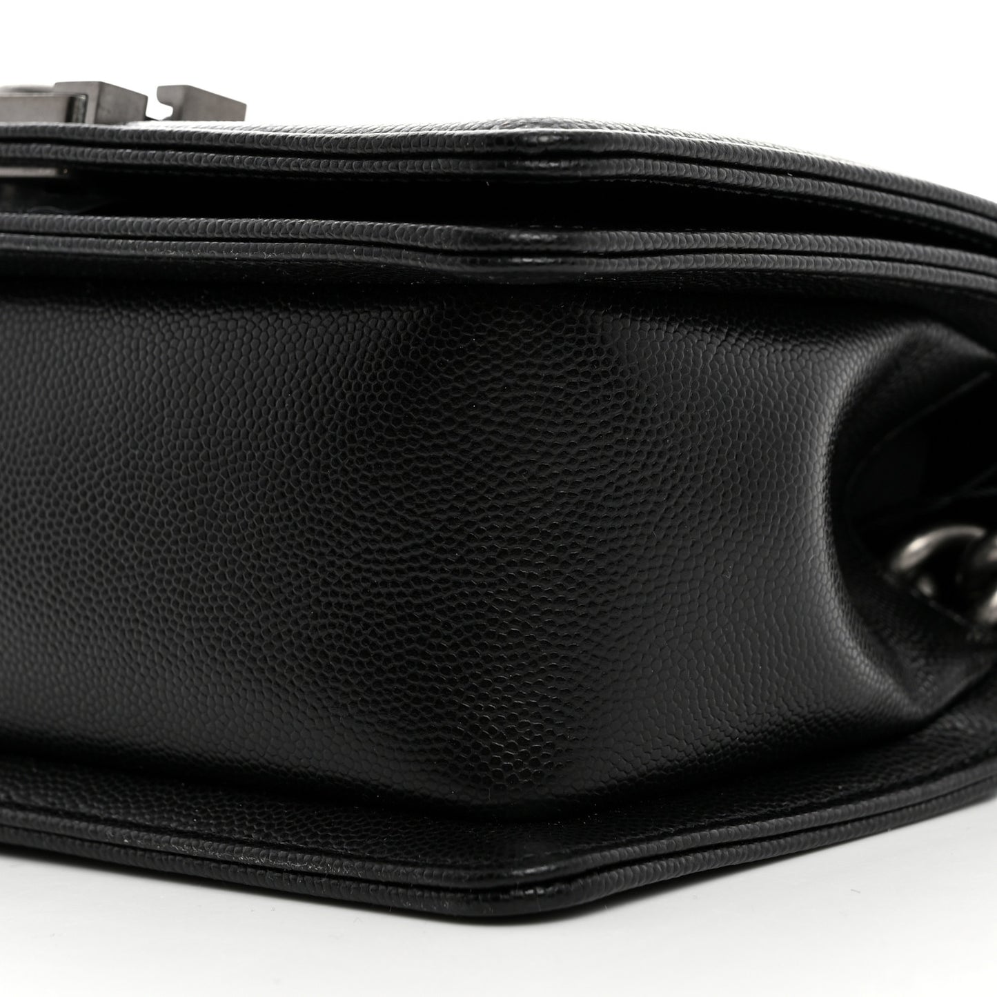 Caviar Quilted Small Boy Flap Black