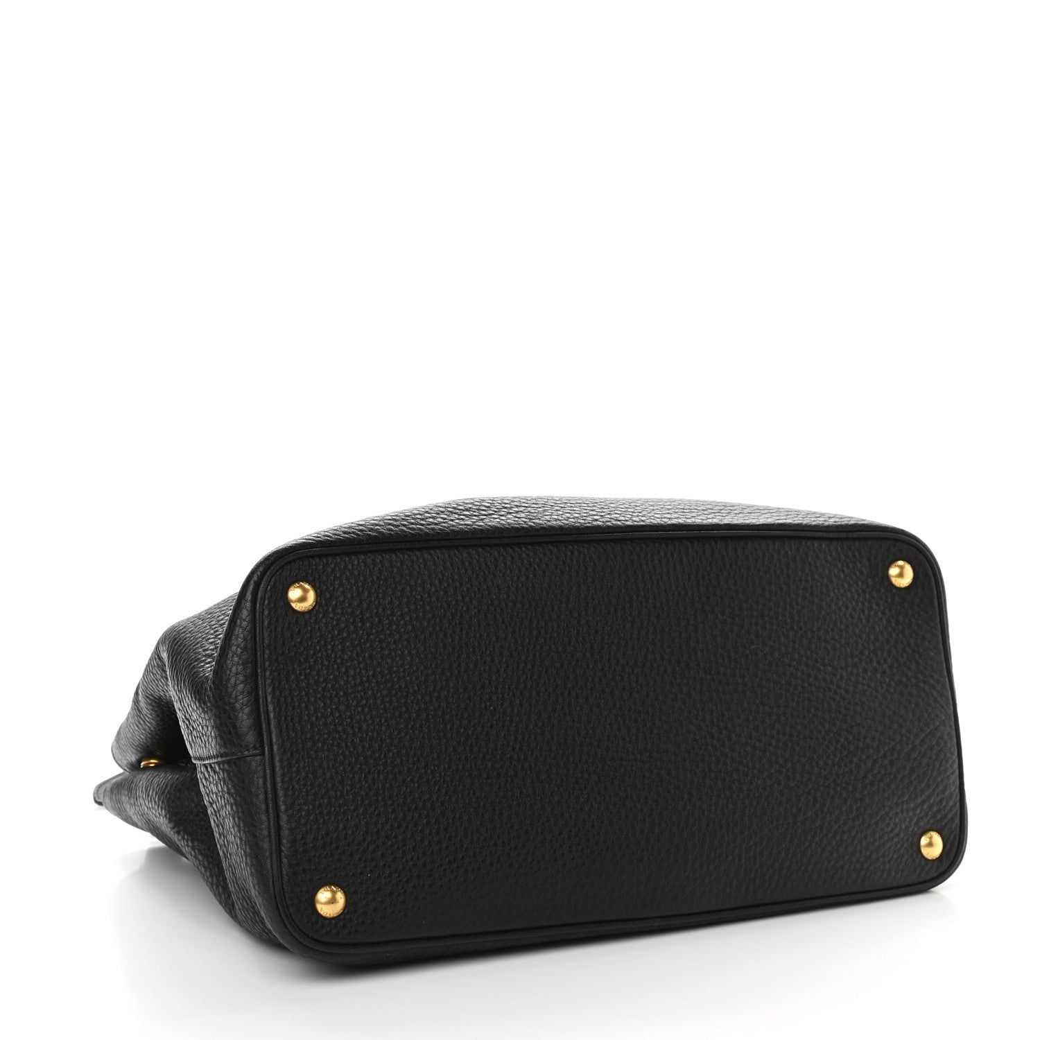 Prada Vitello Daino Tote Black 3 of 8