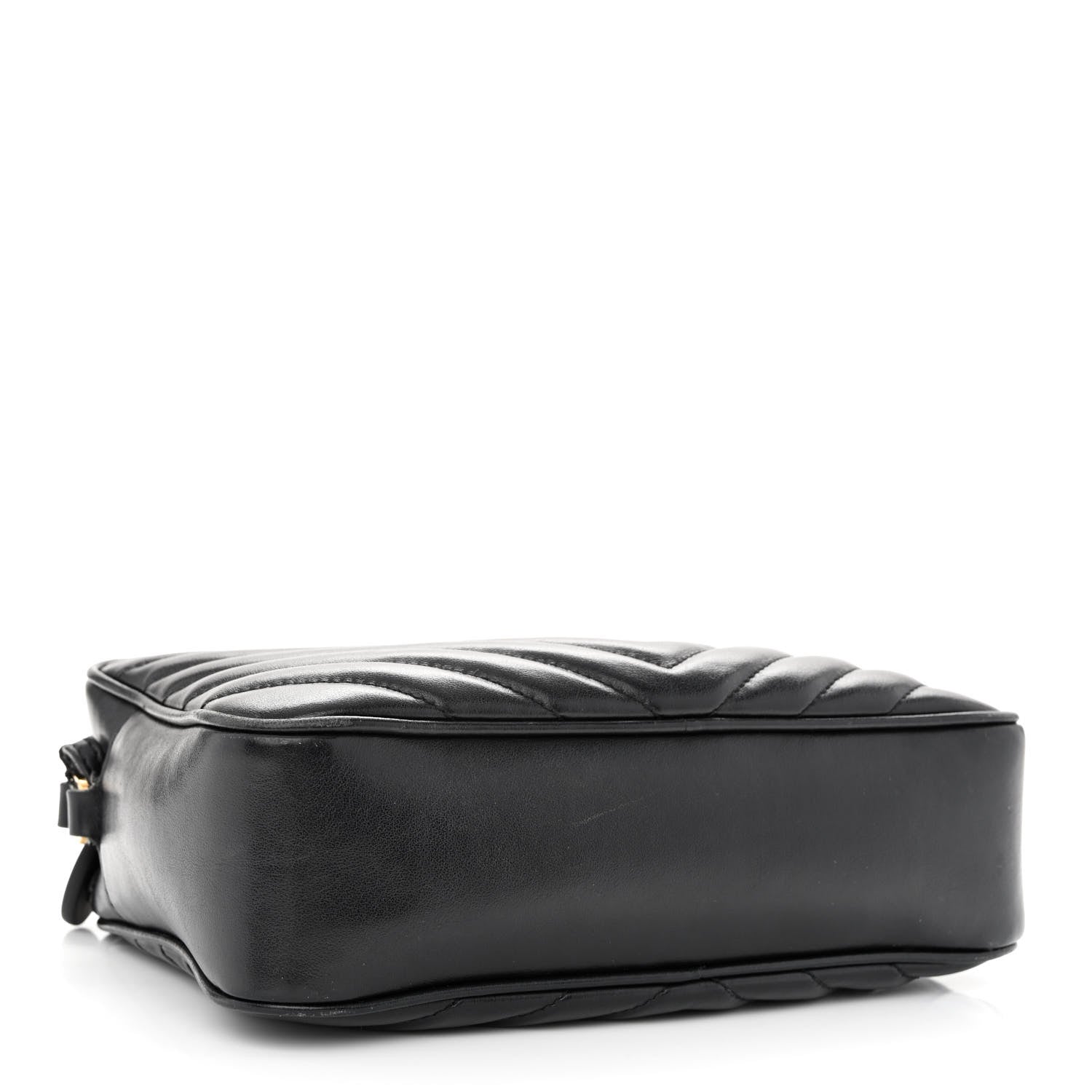 Saint Laurent Calfskin Matelasse Monogram Lou Camera Bag Black 4 of 15