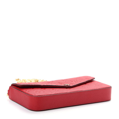 Louis Vuitton Empreinte Pochette Felicie Chain Wallet Scarlet 5 of 10