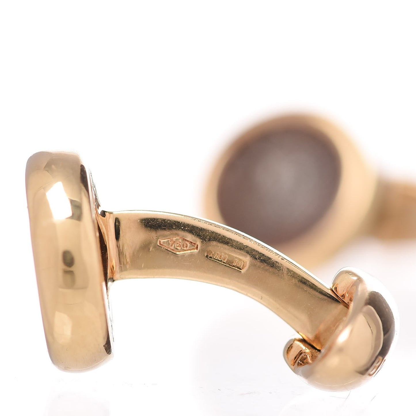 18K Yellow Gold Ancient Coin Cuff Links